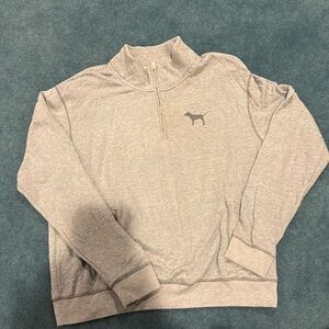 Pink quarter zip sweater